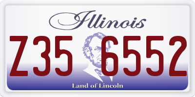 IL license plate Z356552