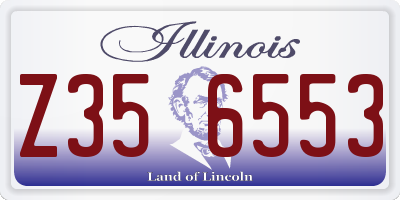 IL license plate Z356553