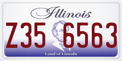 IL license plate Z356563