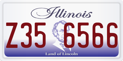 IL license plate Z356566