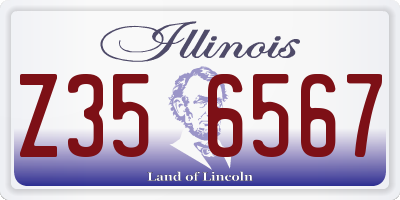 IL license plate Z356567