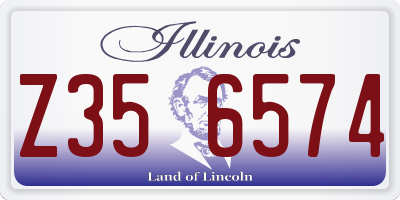 IL license plate Z356574