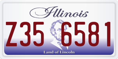 IL license plate Z356581