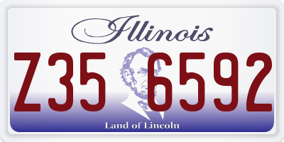 IL license plate Z356592