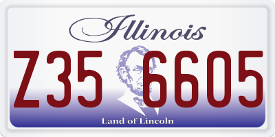IL license plate Z356605