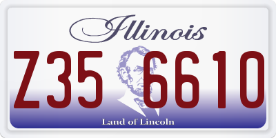 IL license plate Z356610