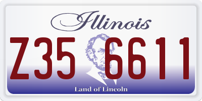 IL license plate Z356611