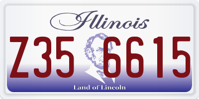 IL license plate Z356615