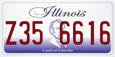 IL license plate Z356616