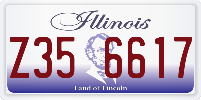 IL license plate Z356617