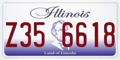 IL license plate Z356618
