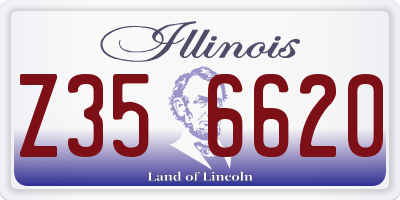 IL license plate Z356620
