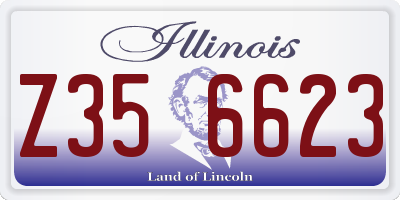 IL license plate Z356623