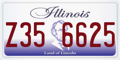 IL license plate Z356625