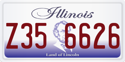 IL license plate Z356626