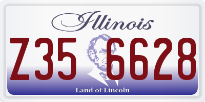 IL license plate Z356628