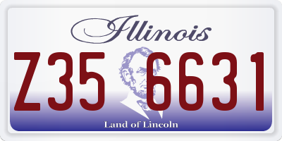 IL license plate Z356631