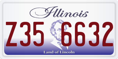 IL license plate Z356632