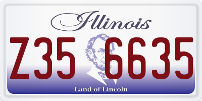 IL license plate Z356635