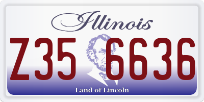 IL license plate Z356636