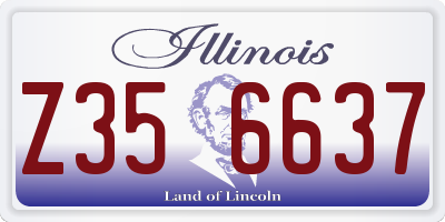 IL license plate Z356637