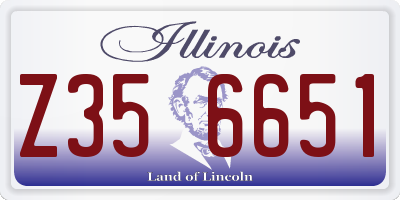 IL license plate Z356651