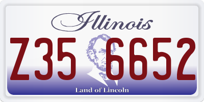 IL license plate Z356652