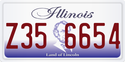 IL license plate Z356654