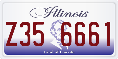 IL license plate Z356661