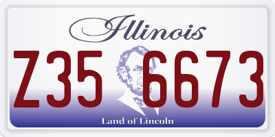 IL license plate Z356673