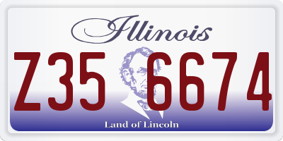 IL license plate Z356674