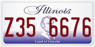 IL license plate Z356676