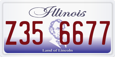 IL license plate Z356677