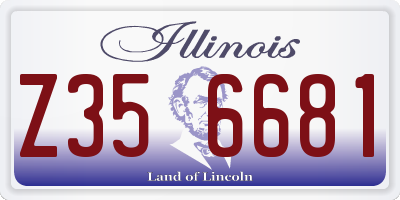 IL license plate Z356681