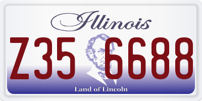 IL license plate Z356688