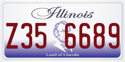 IL license plate Z356689