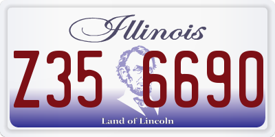 IL license plate Z356690