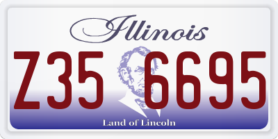 IL license plate Z356695