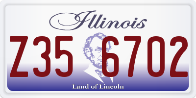 IL license plate Z356702