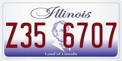 IL license plate Z356707