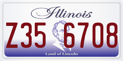 IL license plate Z356708