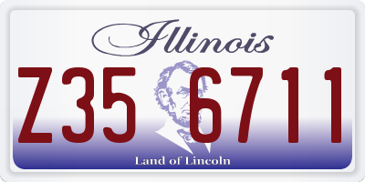 IL license plate Z356711
