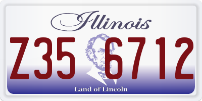 IL license plate Z356712