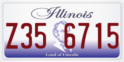 IL license plate Z356715