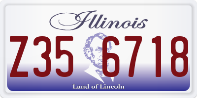IL license plate Z356718