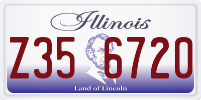 IL license plate Z356720