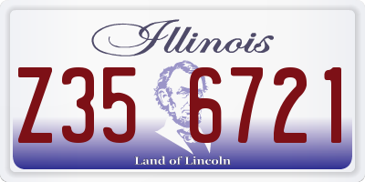 IL license plate Z356721