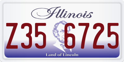 IL license plate Z356725