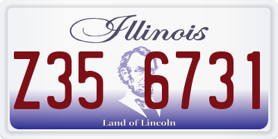 IL license plate Z356731