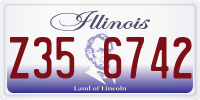 IL license plate Z356742